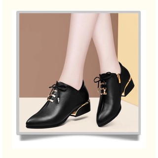 Ảnh thật - Giày boot nữ cá tính màu đen B168