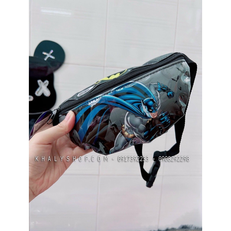 Túi đeo bao tử 1 ngăn hình Ironman , Captain , Batman cho trẻ em bé trai siêu hot -  -