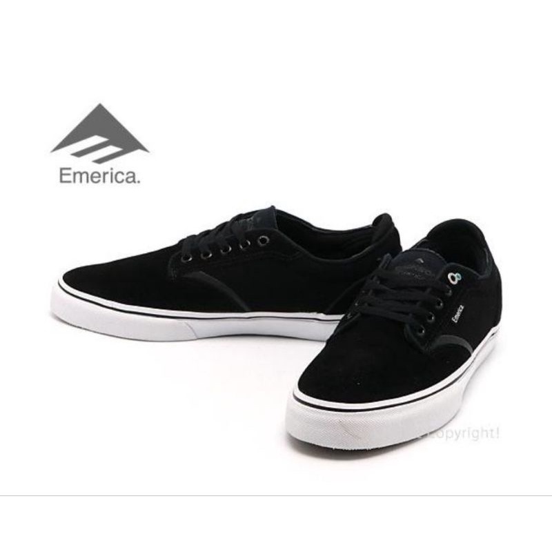 Giày Nam Emerica màu đen da lộn, hàng xuất khẩu