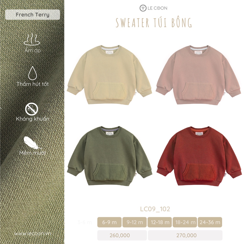  LE COON | Sweater Túi Bông