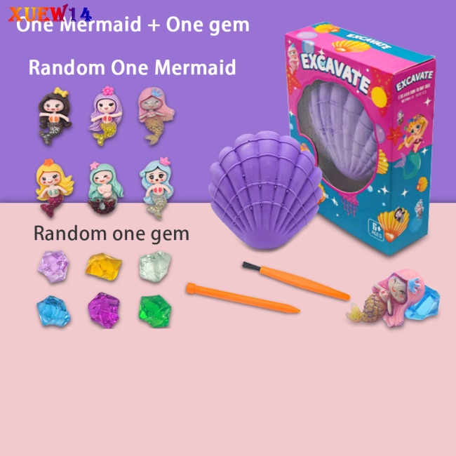 Bộ Đồ Chơi Đào Đá Quý Hình Trái Tim / Sao Biển / Kim Cương Giáo Dục Sớm Cho Bé Diy