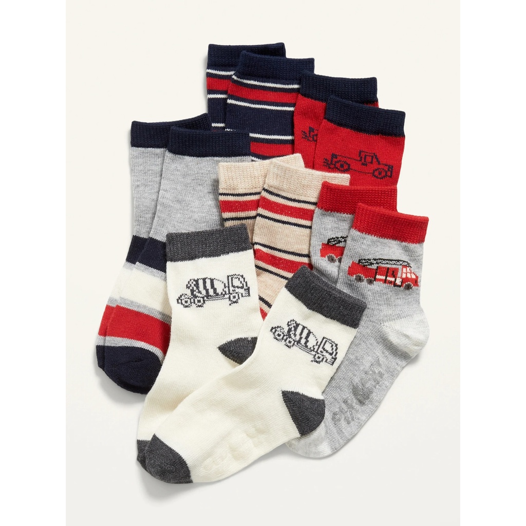 Set 6 đôi tất Old Navy có silicon chống trượt_hàng chính hãng US