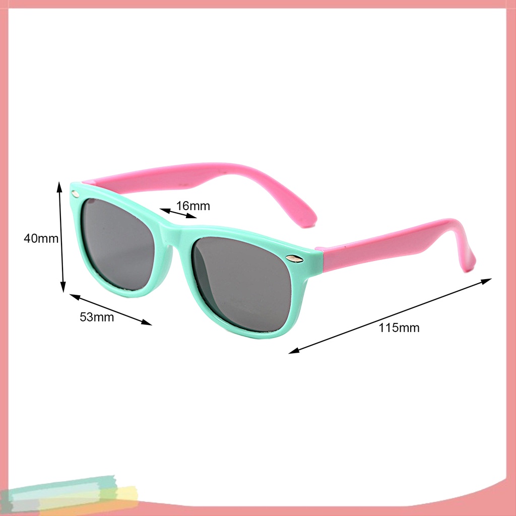 Kính Mát Gọng Linh Hoạt Cho Bé 3-12 Tuổi Chất Lượng Cao