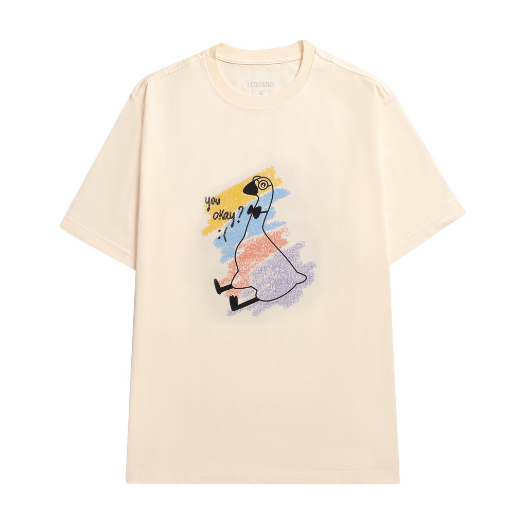 Áo thun tay lỡ OS DUCKY phông Unisex nam nữ Cotton oversize form rộng BUBMAN - OS-003