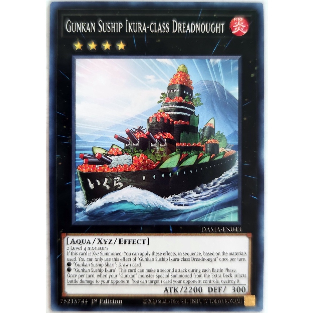 [Thẻ Yugioh] Gunkan Suship Ikura-class Dreadnought |EN| Common