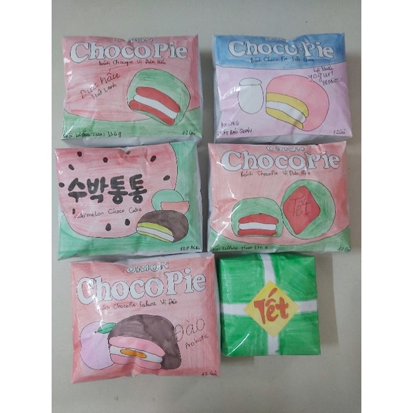 Squishy giấy bánh nhiều vị chậm tăng