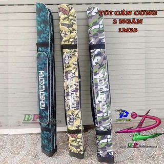 Túi đựng cần câu cá cứng 1m25 ( có 2 ngăn chính , 2 ngăn phụ )