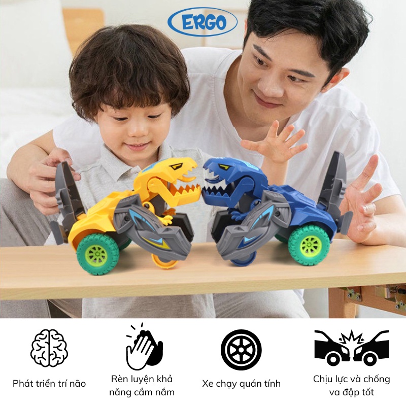 Đồ chơi ô tô khủng long biến hình cho bé thông minh vận động