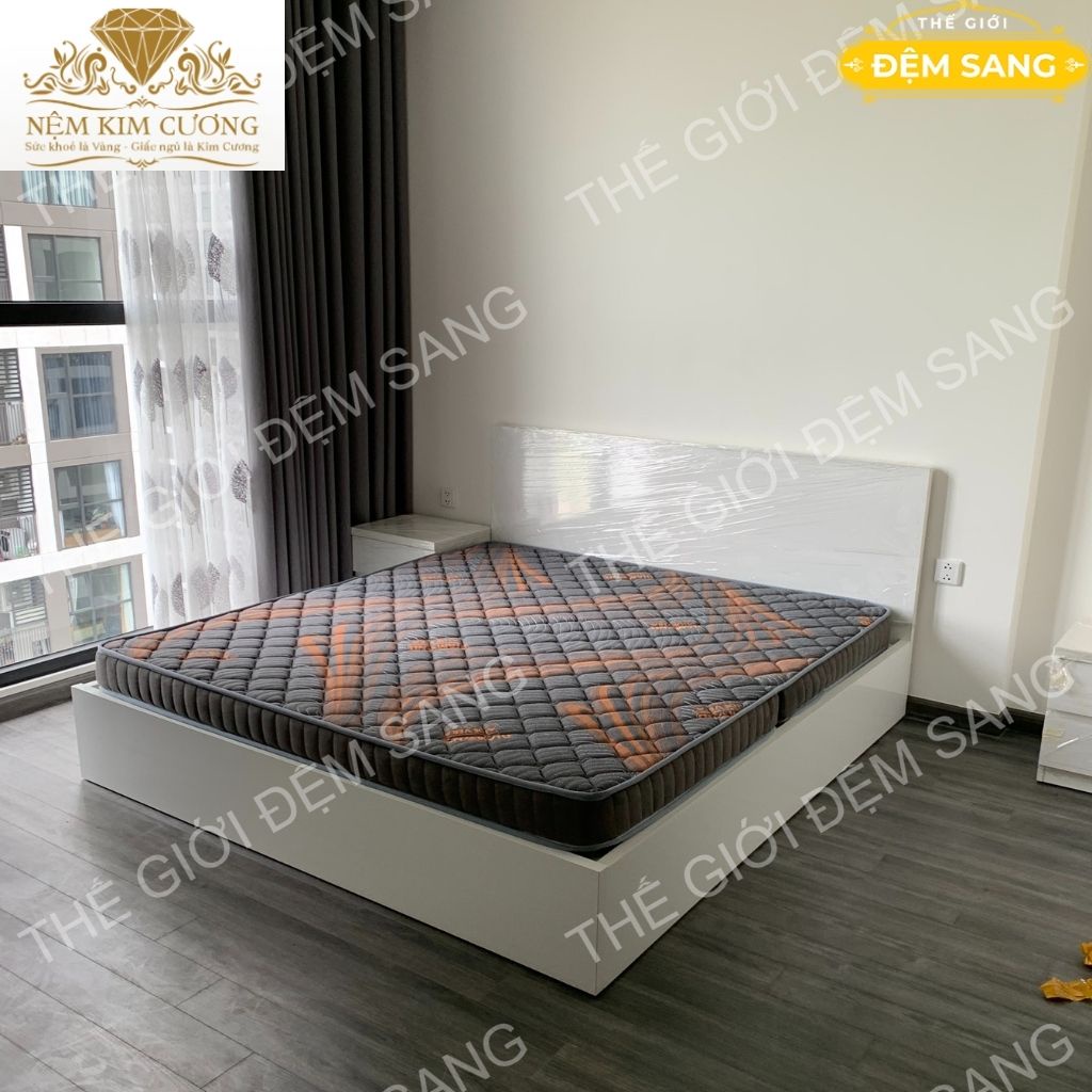 Nệm cao su non mix foam Edna tinh chất lô hội chính hãng đệm Kim Cương chất lượng tốt giá rẻ