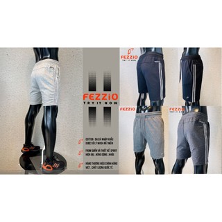 Quần thể thao nam thun , quần tập gym nam, quần short thun da cá 100% cotton FEZZIO
