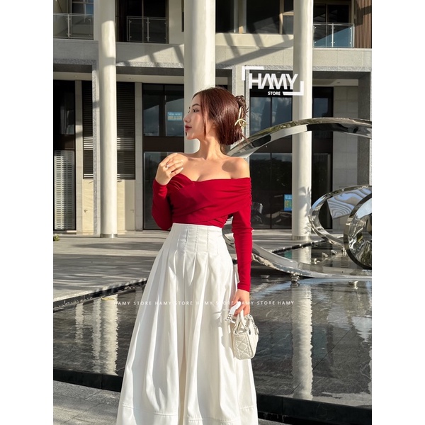 Áo Bệt Vai Thun Nhún