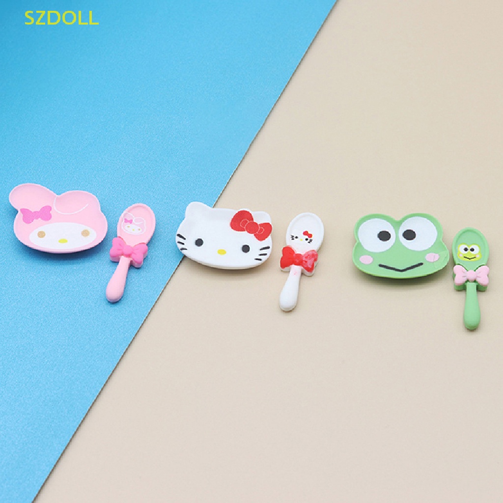 Mô Hình Đĩa Muỗng / Khay Đựng Bánh Trang Trí Nhà Búp Bê