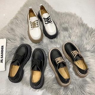 Giày Đốc Nữ Bốt Nữ Cổ Thấp Đế Răng Cưa Siêu Hót