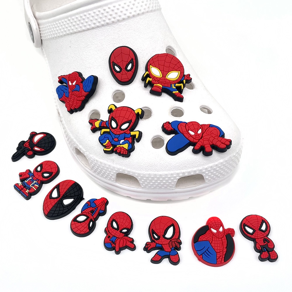 Dễ Thương Phụ Kiện Trang Trí Giày Trẻ Em Hình Siêu Anh Hùng marvel