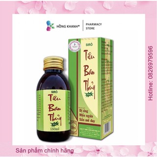 Siro tiêu ban thuỷ 150 ml