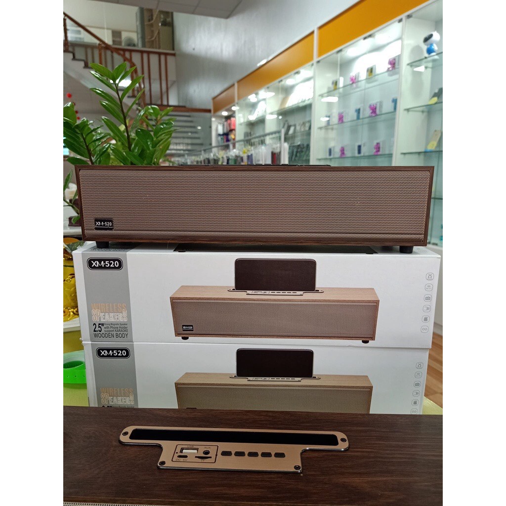 Loa Bluetooth Võ Gỗ XM-520 20W - Loa XM 520 Âm Thanh Cực Đỉnh Thiết Kế Sang Trọng Bass Siêu Trầm Siêu Ấm - BH 12 Tháng