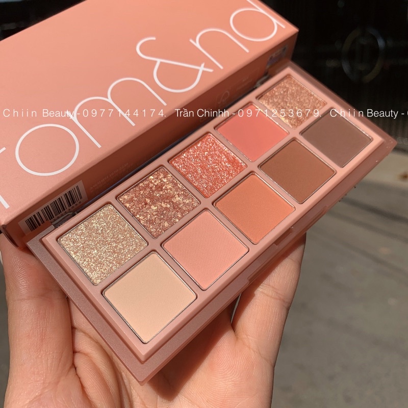 Có sẵn - Bảng phấn mắt ROMAND số 01 Pampas Garden tone hồng cam trẻ trung