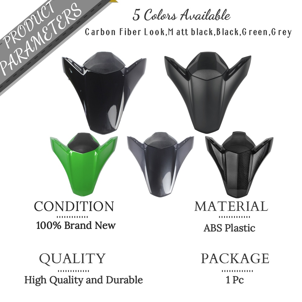 Vỏ Bọc Yên Sau Xe Máy Kawasaki Z900 2017-2023 2020 2019 Z 900 Bằng Sợi Carbon Màu Xanh Lá / Đen