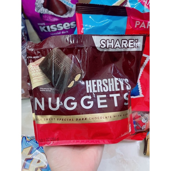 | Date 06/2024 | Socola Hersheys Nuggets Dark Almonds 283gram.
