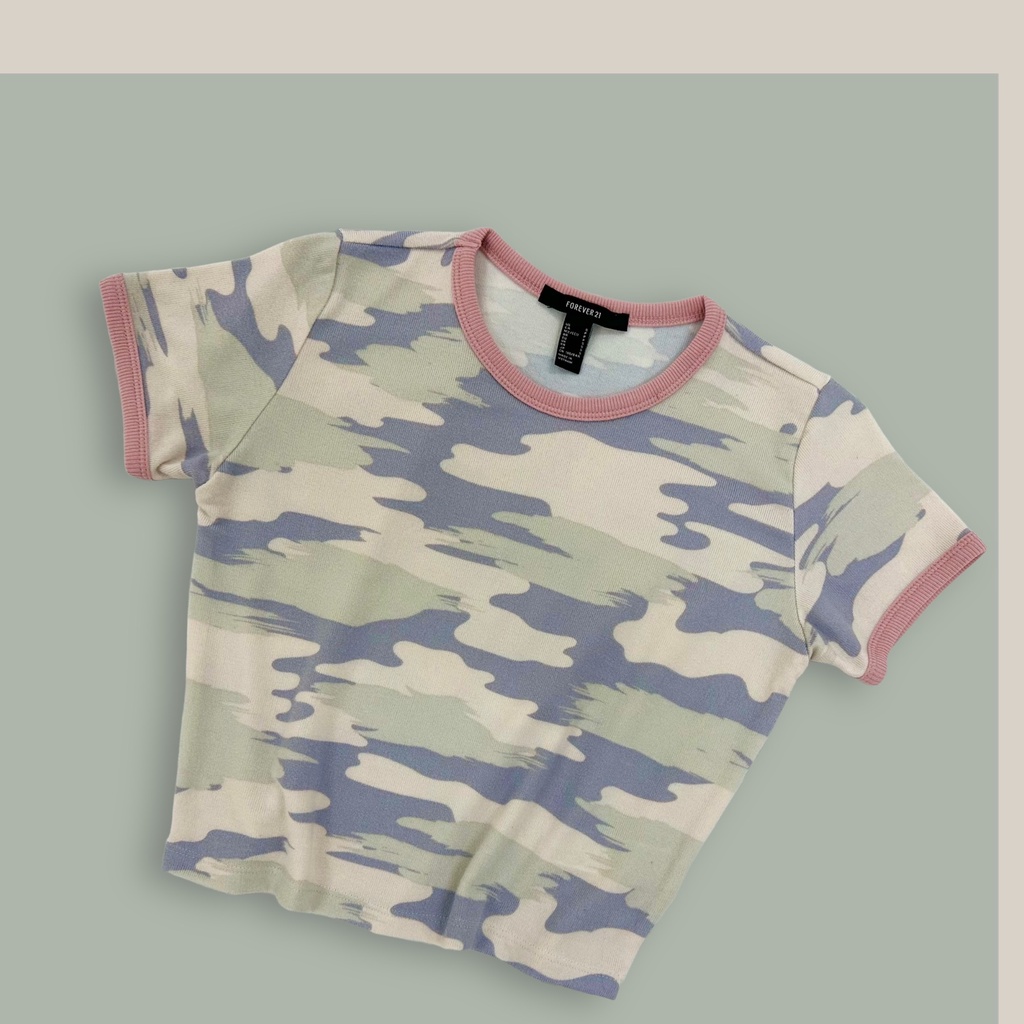 Áo beo croptop viền tay vnxk