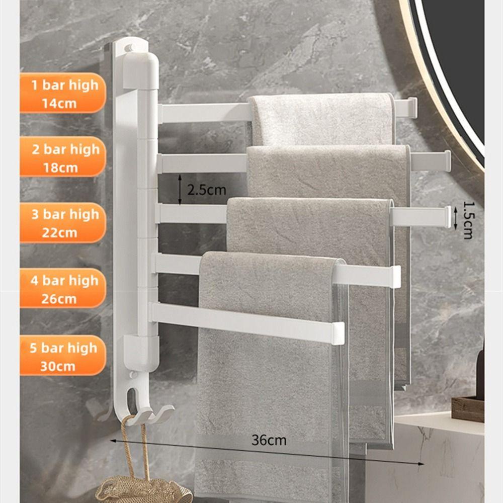 JARRED Giá Treo Khăn Bằng Thép Không Gỉ Có Thể Xoay Được