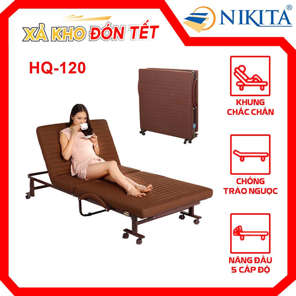 Giường xếp đôi kiểu Hàn Quốc - NIKITA HQ90 ( 90x190x35 cm)