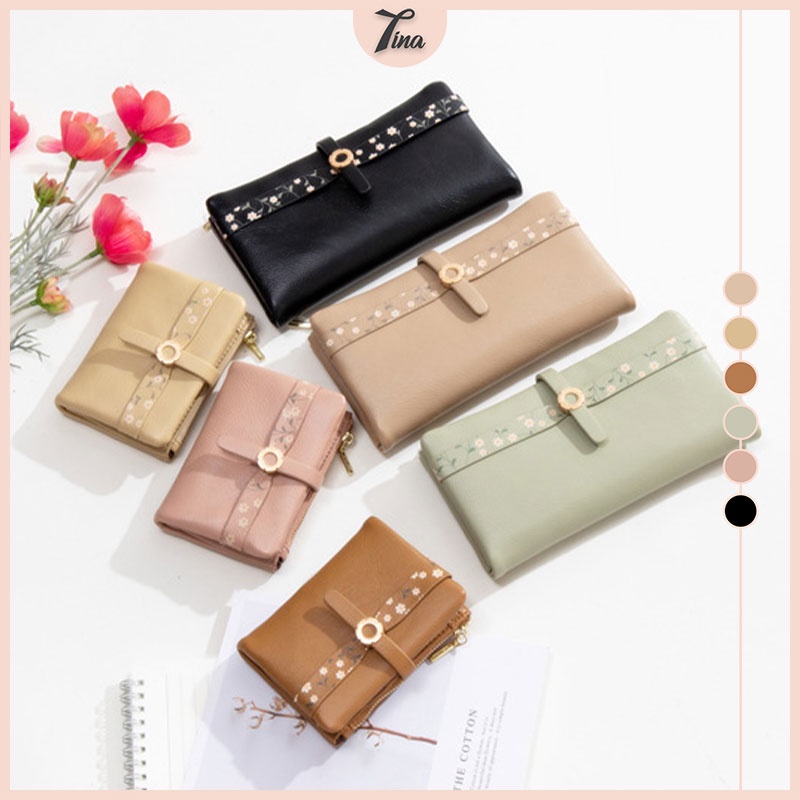 Ví nữ mini đẹp cầm tay Prettyzys cao cấp dài Tina Shop PTZ125