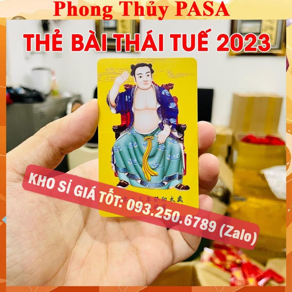 BÁN CHẠY Kim Bài Thái Tuế 2023 Giá Sỉ , Bằng nhựa cứng , Chuẩn Năm [THẺ NHỰA VÀNG]