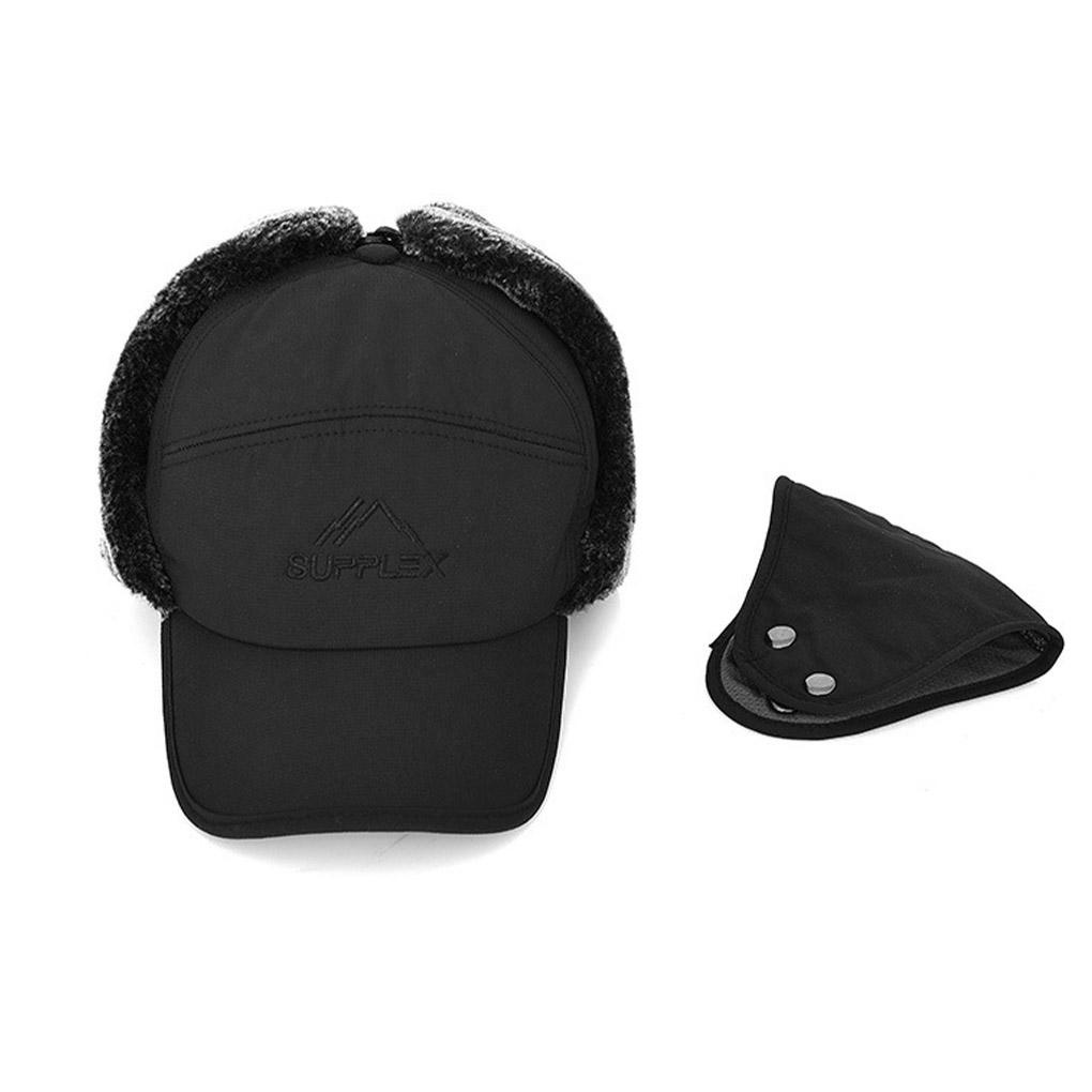 Mũ Trùm Mặt &amp; Mặt Nạ Che Tai Giữ Ấm Mùa Đông Cho Nam