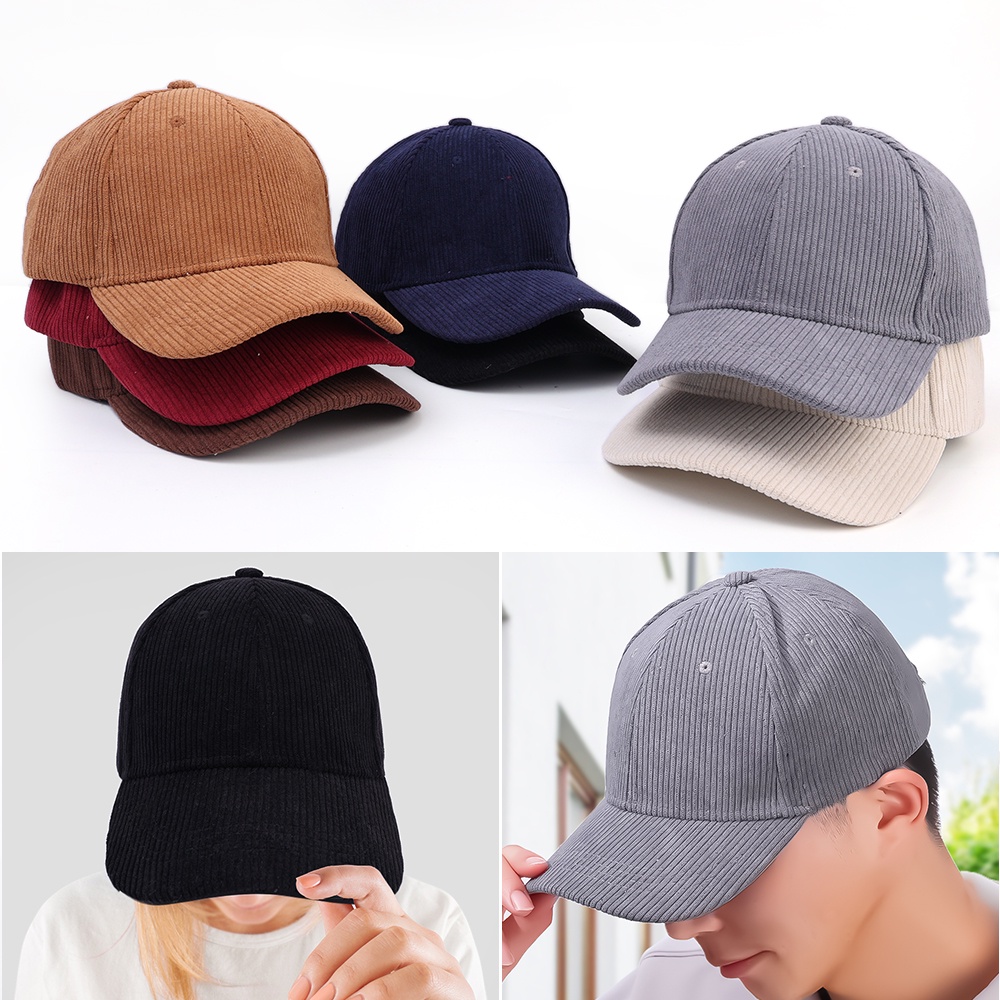 Mũ Lưỡi Trai Nhung Kẻ Nhiều Màu Sắc Thể Thao Dành Cho Nam Và Nữ