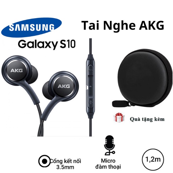 Tai Nghe AKG SamSung S8 S9 S10 S20 S21 S22 Note 8 Note 9 Note 10 Note 20 Có Dây Chính Hãng NAHU Jack 3.5mm và Type C
