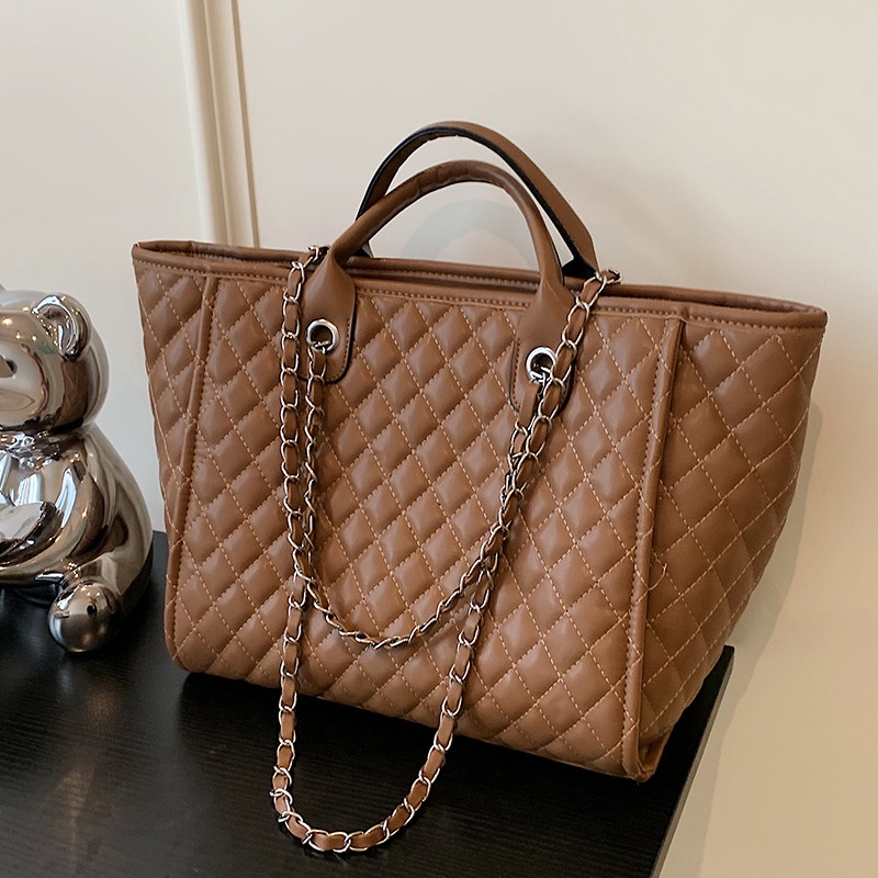 Ielgy Túi Đeo Vai Sức Chứa Lớn Dây Xích Hình Thoi Cho Nữ