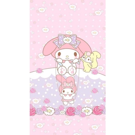 Bộ tranh đính đá 5D tự làm họa tiết hình Melody dễ thương size 30*40cm