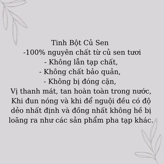 Tinh Bột Củ Sen