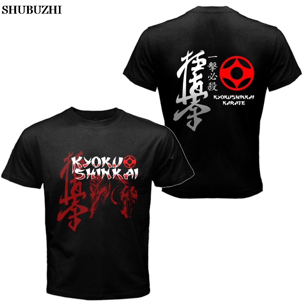 Áo Thun Cotton In Hình Võ Thuật Kyokushinkai Kyokushin Kai Kan Karate One Hit Kill Mma Mix Thời Trang Mùa Hè Cho Nam