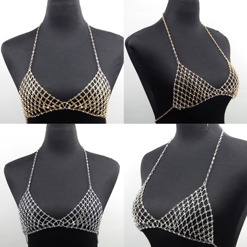 Bodychain & Bra đính đá độc đáo đi Rave đi biển❣️