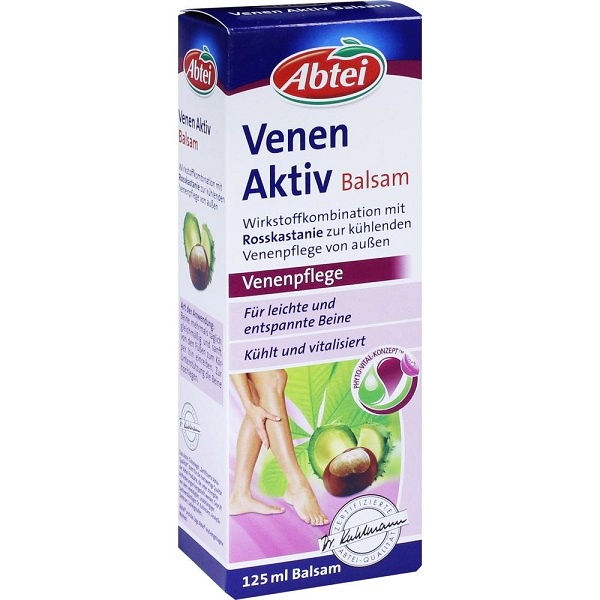 Kem Bôi Giãn Tĩnh Mạch Abtei Venen Aktiv Đức Giãn Cải Thiện Giãn Tĩnh Mạch Chân Giup Lưu Thông Máu 125ml