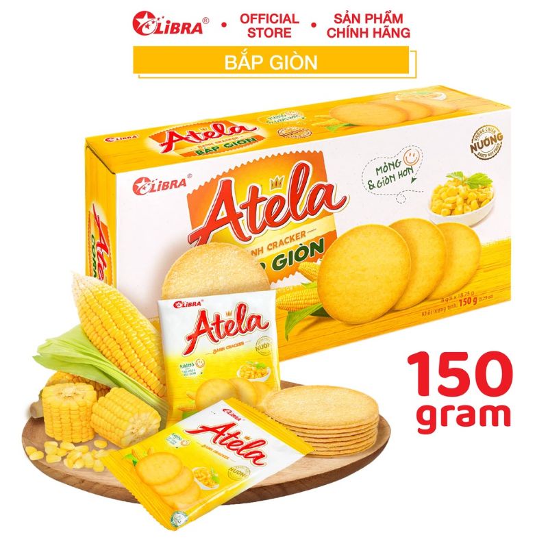 BÁNH QUY GIÒN VỊ BẮP CRACKER LIBRA 150GR