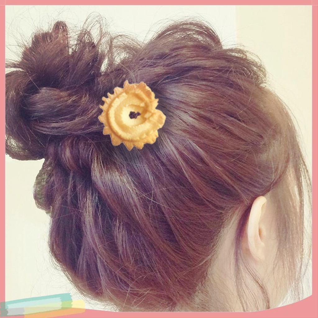 Kẹp Tóc Hình Bánh Quy Nhiều Kiểu Dáng Bằng Thép Không Gỉ Cho Nữ