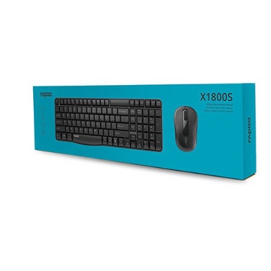 Bộ Bàn Phím Chuột Không Dây Rapoo X1800S Hàng Chính Hãng, Bảo Hành 24 Tháng