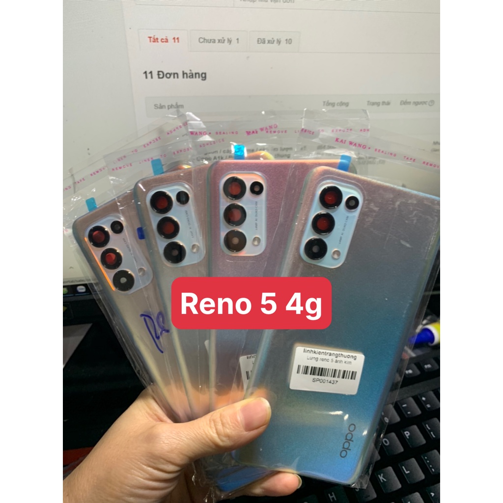 MIẾNG LƯNG TẶNG KÈM KÍNH CAMERA ZIN MƯỚI ĐIỆN THOẠI OPPO RENO 5 BẢN 4G
