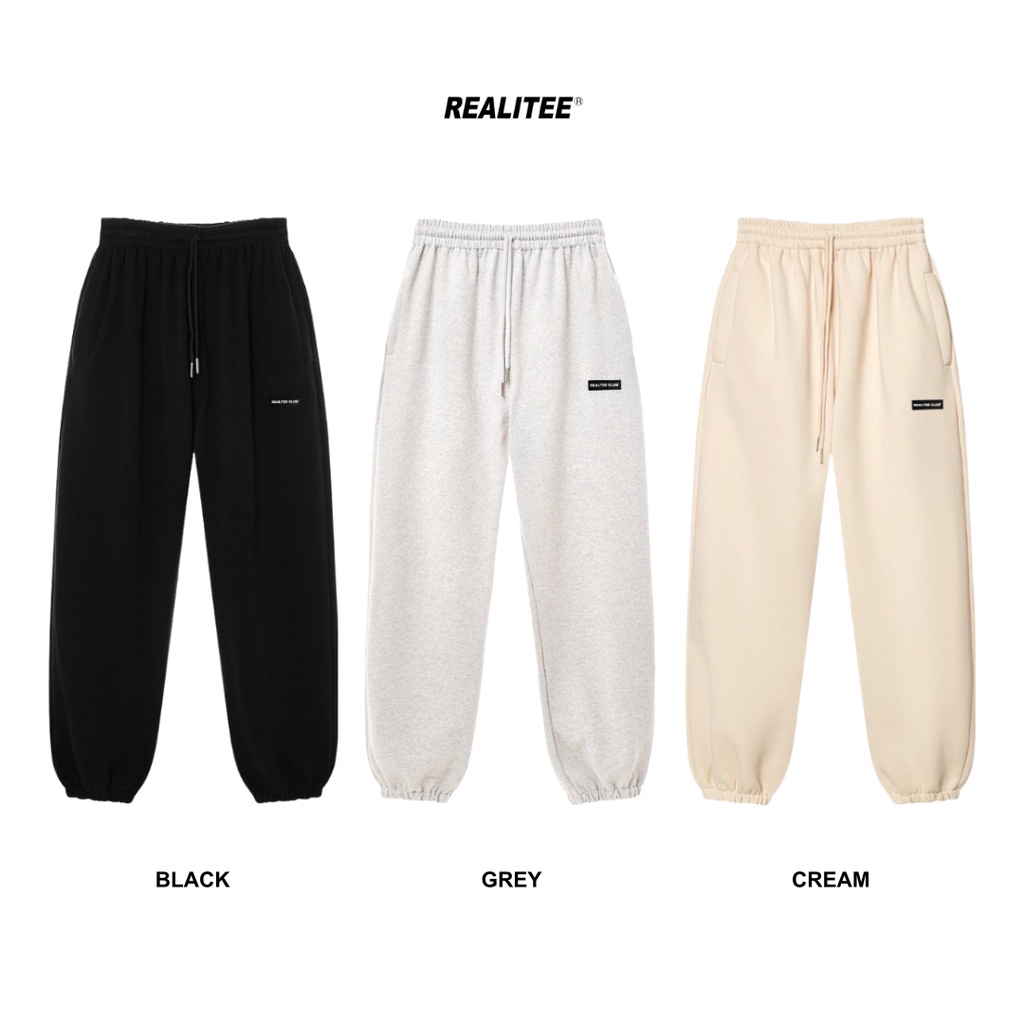 Quần Nỉ Unisex SWEATPANTS 1SECOND. Chất Liệu Nỉ Bông Dày, Mịn