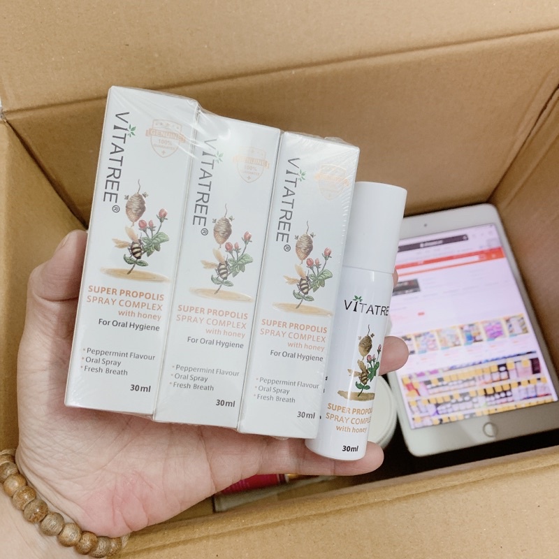 Chai Xịt Keo Ong Vitatree ÚC- 30ml - Mẫu mới