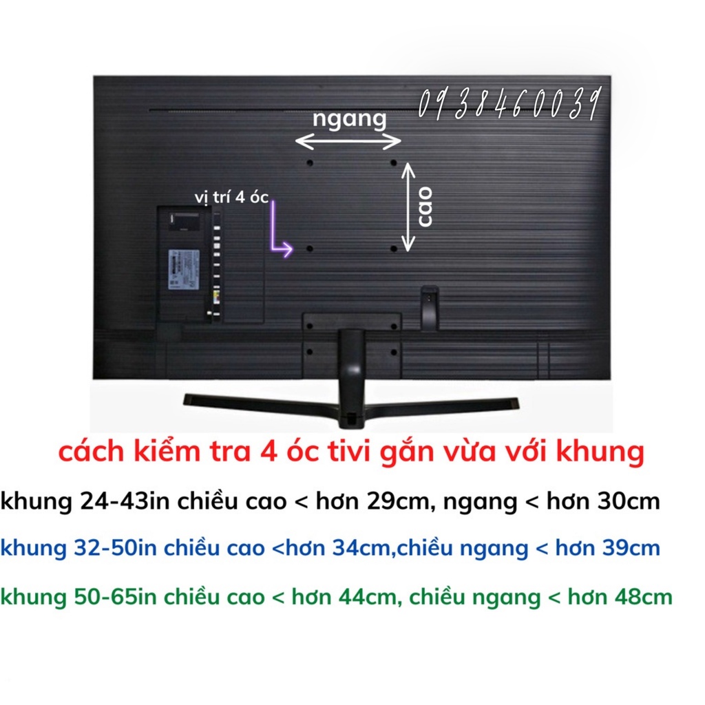 Giá treo  Tivi sát tường-nghiêng-xoay 24"-65"