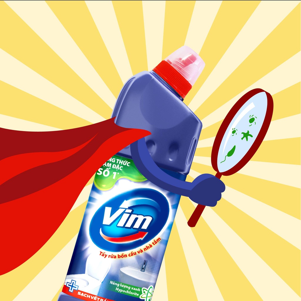 Nước tẩy rửa bồn cầu Vim chai 880ml