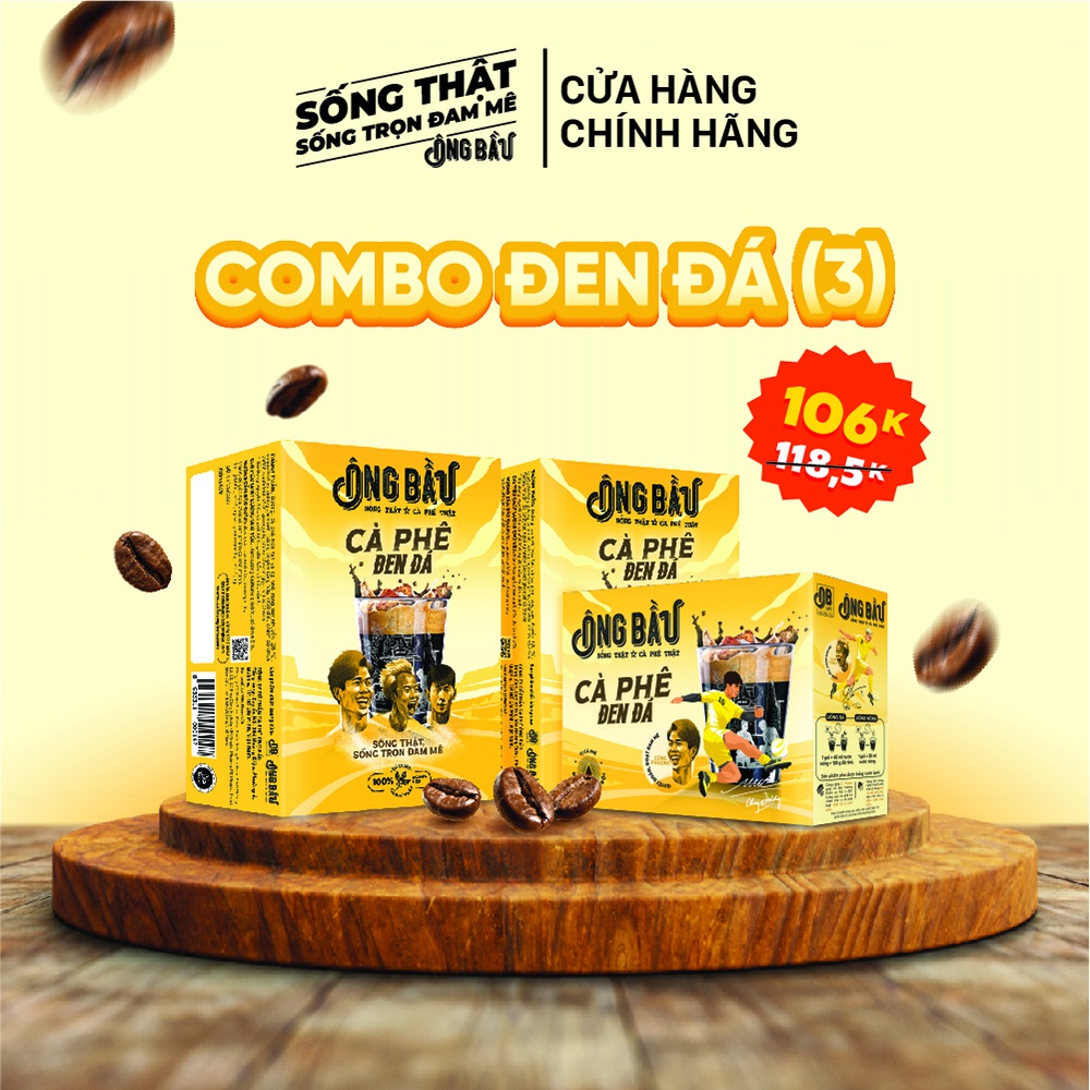 Combo 3 Hộp - Cà Phê Đen Đá