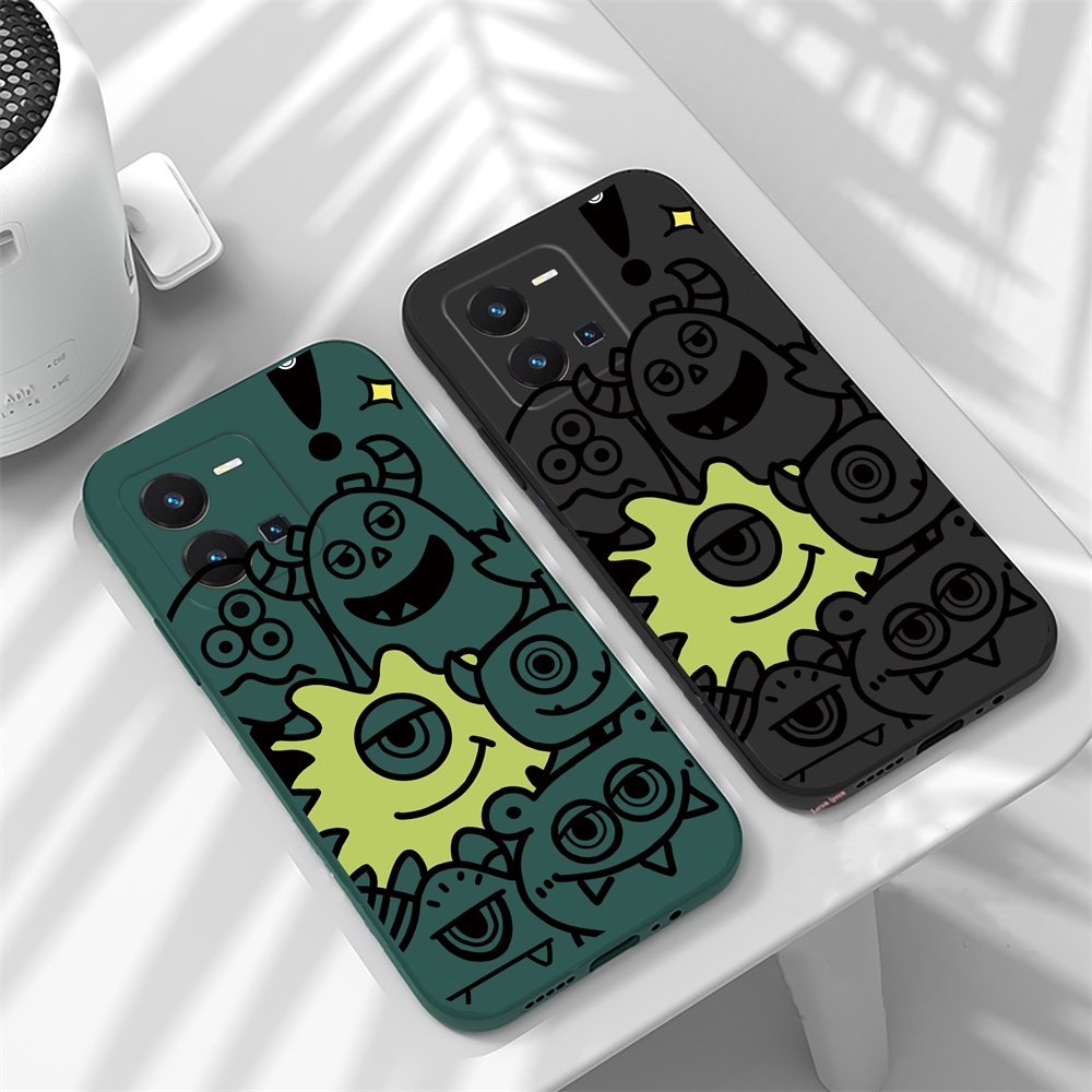 Ốp Điện Thoại Silicon Mềm Hình Quái Vật Mắt To Cho IPhone 14 Pro Max 13 Pro Max 11 12 Xr XS 6 6S 7 8 Plus SE 2020