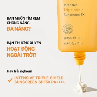 Kem Chống Nắng Innisfree Intensive Triple Shield Sunscreen 50ml Mẫu Mới