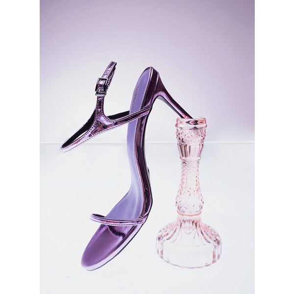 Vascara GIÀY SANDAL METALLIC QUAI MẢNH - SDN 0737 - MÀU TÍM