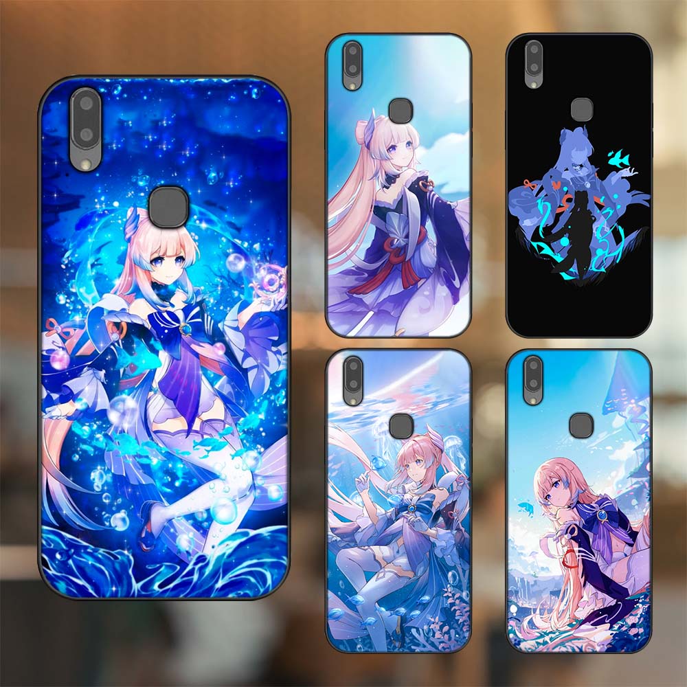 Ốp lưng Vivo V9, Y85, V11i viền đen in hình Sangonomiya Kokomi Genshin Impact